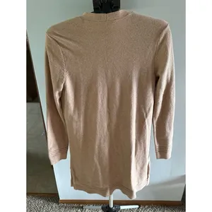 Loft Women's Tan Open Front‎ Long Cardigan Size Large thumbnail 5