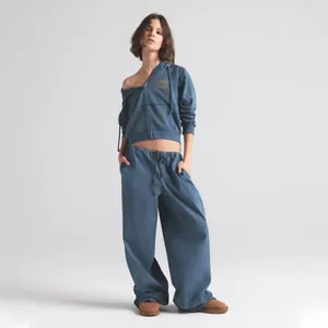 Skims Cotton Poplin Straight Leg Pant Harbor Size Large thumbnail 8