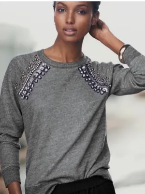 J. Crew Embellished Sweatshirt‎ thumbnail 1