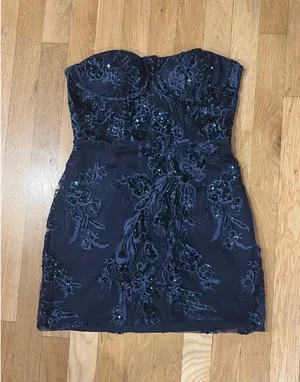 Lulus navy blue hoco dress thumbnail 1