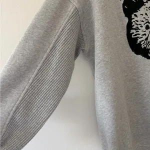 Aerie Bear Trail Gorpcore Gray Get Away Oversized Crewneck Sweatshirt size xxs thumbnail 9