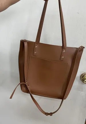 Henny + Lev brown leather tote bag thumbnail 1