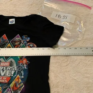 Marvel tshirt‎ Women Size Xs Xsmall shirt top T-shirt tee black juniors DIO-A thumbnail 2
