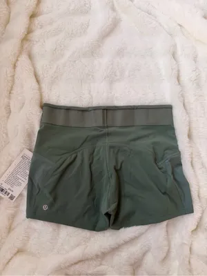 lululemon athletica Sage Green High-Rise Bike Shorts thumbnail 6