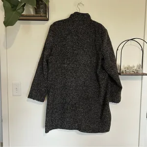 Old Navy Black Marble Funnel Neck‎ Full Zip Woman’s Coat Size XL thumbnail 2