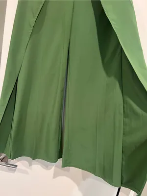 Olive Green Cape Overlay Pant thumbnail 3