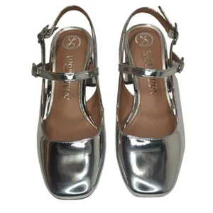 Silver Mary Jane shoes sz 8.5 by sam and libby thumbnail 2