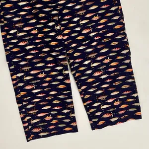 NWT!! Anthropologie MAEVE Fishing Lures Capri Pants Elastic Waist Cropped Medium thumbnail 4