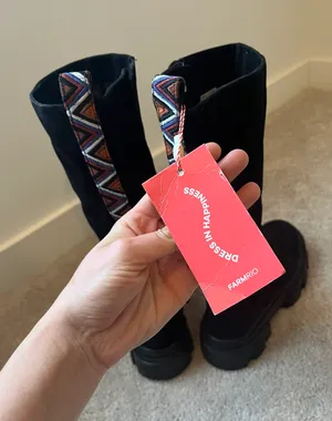 Farm Rio Black Boots thumbnail 4