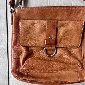Fossil Vintage Classic Brown Leather Bag Shoulder Crossbody Purse thumbnail 3