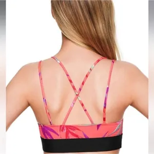 Victorias Secret PINK Ultimate Unlined Neon Strappy Bralette thumbnail 2