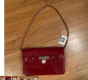 Anne Klein New red  patent bag. thumbnail 1