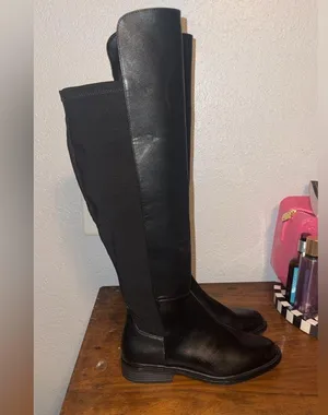 A New Day Black Heeled Boots thumbnail 2