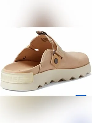 Sorel Women's Taupe Suede Slip-On Clog Mule thumbnail 2