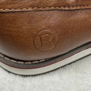 Roper Brown Leather‎ Hand Painted Cactus Skull Boat Shoes Moccasins 9 thumbnail 6