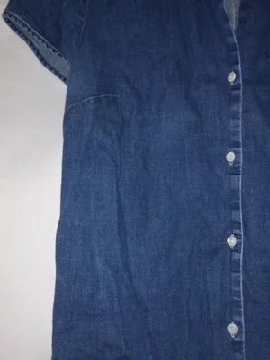 GAP L Dark Jeans Button Front Top thumbnail 2