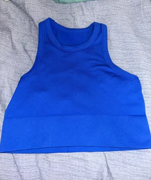 Blue Halter crop top Size M thumbnail 1
