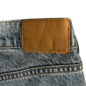 Aeropostale 90s Baggy Button Fly High Rise Ripped Distressed Light Wash Jeans 14 thumbnail 6