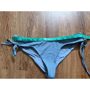 ‎RVCA womens blue checkered bikini bottoms Medium thumbnail 3