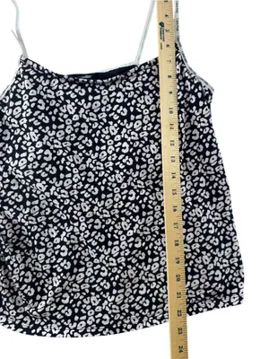 Calvin Klein Black & White Leopard Print Cami Short Pajama Set xl thumbnail 6