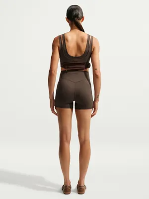 NIKE X SKIMS (G15) Matte Double Strap Scoopbra | Color Dark Sepia | Size M thumbnail 5