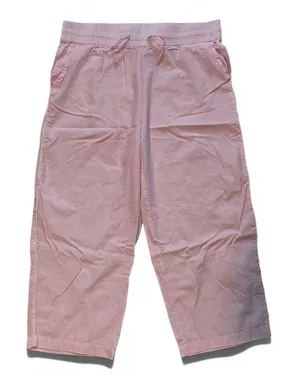 Lenora Pink Cotton Drawstring Lounge Pants Relaxed‎ Casual Women M thumbnail 1