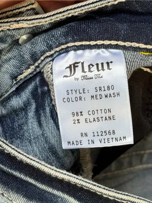 Fleur by Miss Me Y2K Western Bling Fleur De Lis Embellished Bootcut Jeans thumbnail 5