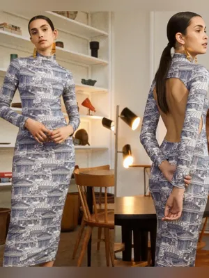 Reformation | Jameson Dress in Romanesque Small thumbnail 2