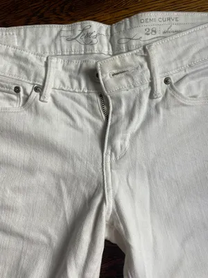 White Denim Skinny Curve Jeans Size 28 thumbnail 4
