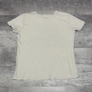 Originality Outer Banks T Shirt Womens S Cream Cotton Made in USA Slight Crop thumbnail 4