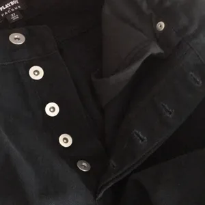 Playboy by pac-sun black button fly high waisted denim jeans size 27 cute‎ thumbnail 14