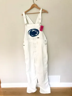 NWT Penn State White Overalls with Nittany Lion logo thumbnail 4