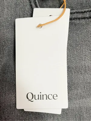 Quince Bella Stretch Relaxed Straight Jeans Sz 26 Stonewashed Grey NWT High Rise thumbnail 10