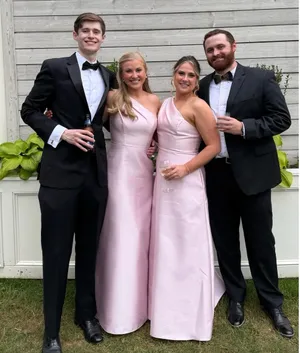 Alfred Sung Ballet Pink Satin Twill One Shoulder Gown thumbnail 2
