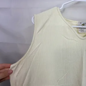 Vintage Disney Store cream embroidered Winnie the Pooh ribbed lace‎ casual top thumbnail 2
