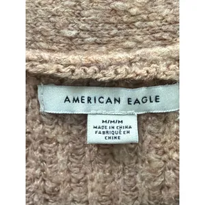 American Eagle Multi Color Striped Button Front Pocket Cardigan Sweater Size M thumbnail 5