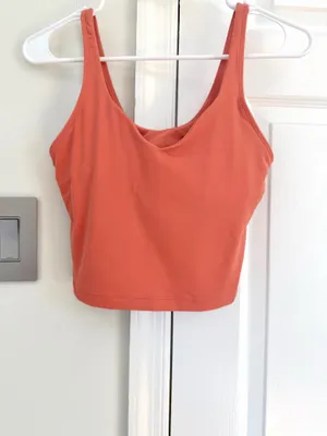 Lululemon Womens Align Tank Top 6 Bra Lined Rustic Coral Workout Running Yoga thumbnail 3