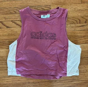 Adidas cropped fitted tank thumbnail 1