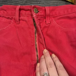 Guess by Georges Marciano Vintage Mid Rise Button Fly Red Jeans - Women's 29 thumbnail 8
