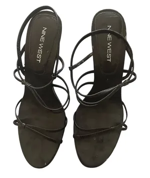 Vintage Y2K Nine West strappy leather heels thumbnail 1