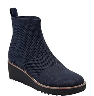 Bandolino Women's‎ Black Reissa Knit Wedge Booties Size 5.5 thumbnail 1