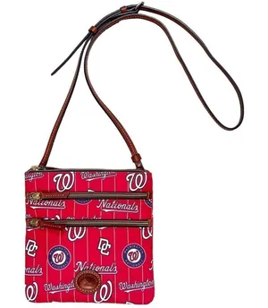Dooney & Bourke Washington Nationals MLB Red‎ Nylon Crossbody Bag Purse thumbnail 1