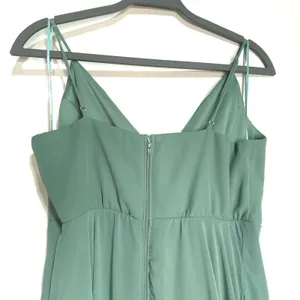 Birdy Grey Sea Glass Green Kaia Chiffon Maxi Bridesmaid Dress L thumbnail 6