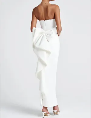 Babyboo Magnolia Maxi Dress – Ivory thumbnail 2