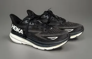 Hoka One One Clifton 9 Women’s Black / White Running Shoes 1127896 Size 9.5B thumbnail 1