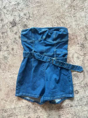 Windsor denim romper thumbnail 2