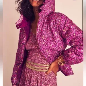 LOVESHACKFANCY MODENA JACKET purple Pink Floral XS thumbnail 1