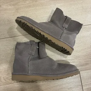 UGG Women’s Unlined Mini Perf Boot Suede Ankle Perforated Leather Size 6 thumbnail 2