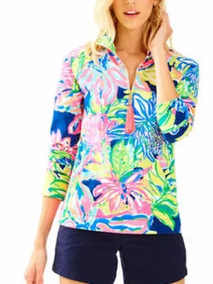 Lilly Pulitzer Skipper Popover Quarter Zip in Rare Print thumbnail 10