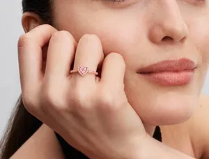 Pandora Ring Heart Rose Gold thumbnail 3
